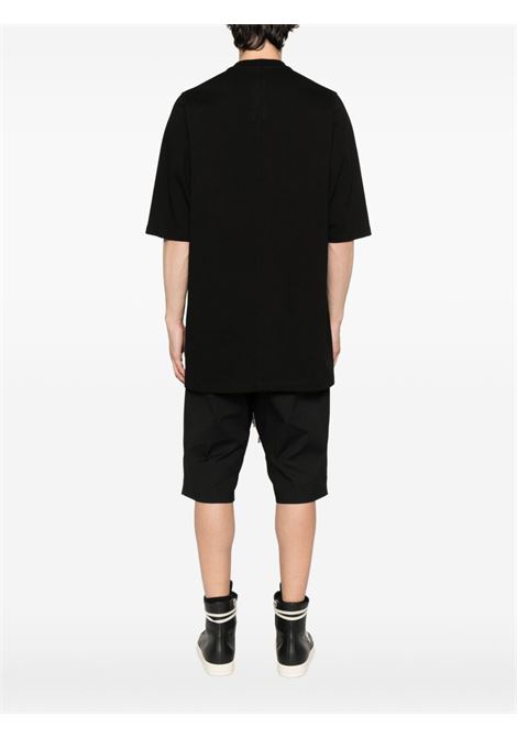T-shirt in cotone biologico con borchie in nero Rick owens - uomo RICK OWENS | RU02E1249BAES209